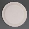 Fiesta Compostable Bagasse Round Plates Natural Colour (Pack of 50)