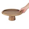 Olympia Acacia Cake Stand 305(?) x 127(H)mm