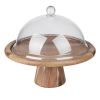 Olympia Acacia Cake Stand 305(?) x 127(H)mm