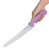 Hygiplas Serrated Pastry Knife Purple - 10