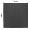 Olympia Linen Table Napkin Black 400x400mm (Pack of 12)