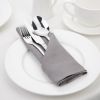 Olympia Linen Table Napkin Grey 400x400mm (Pack of 12)