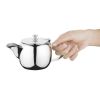 Olympia Non-Drip Stainless Steel Teapot 380ml