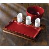 Art de Cuisine Red Glaze Ripple Bowls Small (6 Pack)