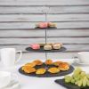 Olympia 3 Tier Slate Afternoon Tea Stand