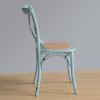 Bolero Blue Bentwood Chairs with Metal Cross Backrest (2 Pack)