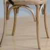 Bolero Natural Bentwood Chairs with Metal Cross Backrest (2 pack)
