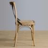 Bolero Natural Bentwood Chairs with Metal Cross Backrest (2 pack)