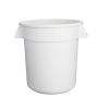 Vogue Polypropylene Round Container Bin White 38Ltr