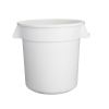 Vogue Polypropylene Round Container Bin White 76Ltr