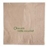 Swantex Recycled Lunch Napkin Kraft 33x33cm 2ply 1/4 Fold (2000 Pack)