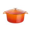 Vogue Orange Round Casserole Dish 4Ltr