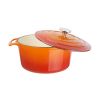 Vogue Orange Round Casserole Dish 4Ltr