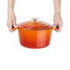 Vogue Orange Round Casserole Dish 3.2Ltr