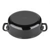 Vogue Black Oval Casserole Dish 6Ltr