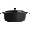 Vogue Black Oval Casserole Dish 6Ltr