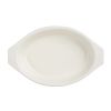 Vogue Red Oval Cast Iron Gratin Dish 650ml