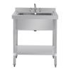 Vogue Stainless Steel Midi Pot Wash Sink with Undershelf