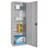 Storage Locker Grey 3 Shelves Grey