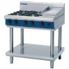 Blue Seal Evolution Cooktop 4 Open/1 Griddle Burner on Stand 900mm