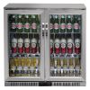Polar G-Series Back Bar Cooler with Hinged Doors Stainless Steel 208Ltr
