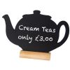 Securit Mini Teapot Shaped Blackboards (Pack of 3)