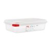 Araven Polypropylene 1/4 Gastronorm Food Containers 1.8Ltr (4 pack)