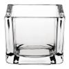Olympia Glass Tealight Holder Square Clear (6 Pack)
