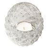 Olympia Glass Diamond Tealight Holder Clear 75mm (Pack of 6)