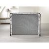 Jay-Be Contract Folding Bed with Airflow Fibre Mattress Double in Black Colour