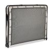 Jay-Be Contract Folding Bed with Airflow Fibre Mattress Double in Black Colour