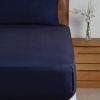 Mitre Essentials Temir Flat Sheet Navy