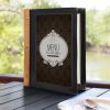 Securit Wood Spine American Style Menu Cover A4 Black