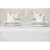 Mitre Luxury Satin Band Napkins Cotton White (10 pack)