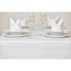 Mitre Luxury Satin Band Napkins Cotton White (Pack of 10)