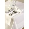 Mitre Luxury Satin Band Napkins Cotton White (10 pack)