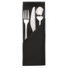 Occasions Polyester Napkins Black (10 pack)