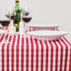 Comfort Gingham Tablecloths Red and White