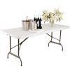 Bolero Rectangular Centre Folding Table 6ft White