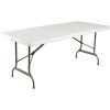 Special Offer Bolero PE Centre Folding Table 6ft with Two Folding Benches