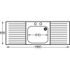 KWC DVS Single Sink Two Drainers