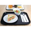 Olympia Kristallon Polypropylene Fast Food Tray Black Large 450mm
