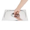 Vogue Stainless Steel Gastronorm Tray Set 2 x 1/2 with Lids