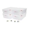 Araven Polypropylene 1/1 Gastronorm Food Storage Box 21Ltr (4 pack)
