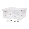 Araven Polypropylene 1/1 Gastronorm Food Storage Box 21Ltr (Pack of 4)