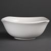 Olympia Whiteware Rounded Square Bowls 220mm (12 Pack)
