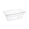 Vogue Polycarbonate 1/4 Gastronorm Container 100mm Clear