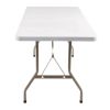 Bolero PE Rectangular Folding Table White 5ft (Single)