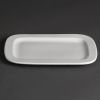 Olympia Whiteware Rounded Rectangular Plates 230mm (Pack of 12)