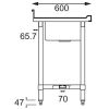 Vogue Stainless Steel Double Sink with Double Drainer 2400mm